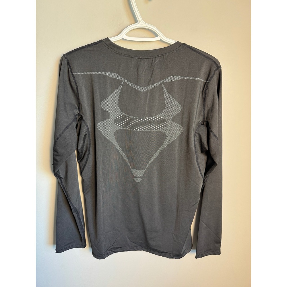 Jumplete Mens Black Performance Long Sleeve Shirt Size S Athletic Compression - Picture 5 of 10